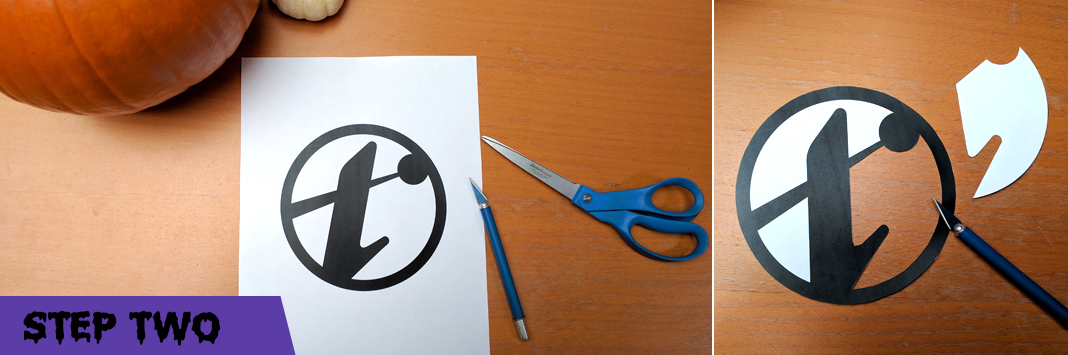 step 2 company logo on pumpkin