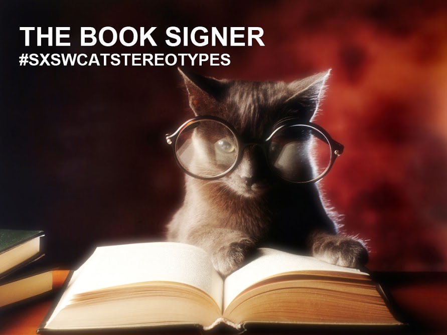 Book signer cat